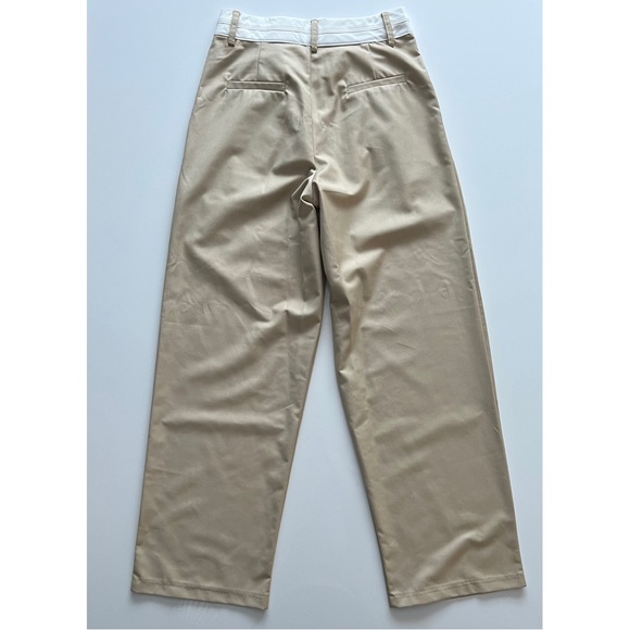 NWT baggy pleated trousers, light tan, 2 - Picture 2 of 9